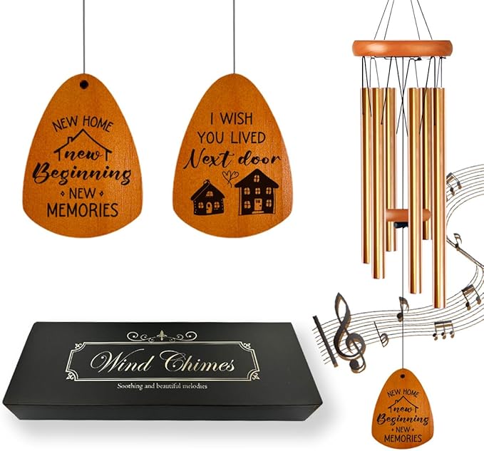 House Warming Gifts New Home, Housewarming Gifts Wind Chimes for Women Men, New Home Gift, New House Gift Ideas, Housewarming Gift Ideas for Friend Family Couple New Homeowner Neighbor