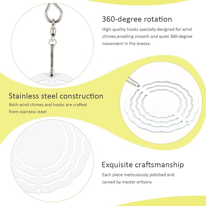 OTYMIOW 10PCS Sublimation Wind Spinner Blanks 3 Inch Round 3D Metal Sublimation Blanks Wind Spinners Bulk Hanging Wind Spinners DIY Crafts for Yard and Garden Outdoor Window Porch Decoration
