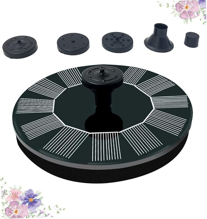 BESPORTBLE Solar Floating Fountain Solar Panel Automatic Water Pump for Bird Bath and Small Outdoor Garden Decoration and Efficient Water Circulation