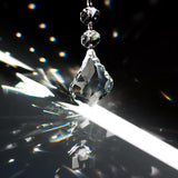 12pcs Glass Crystal Chandelier Prisms Beads Replacement, Hanging Crystals Suncatcher for Chandeliers Decoration