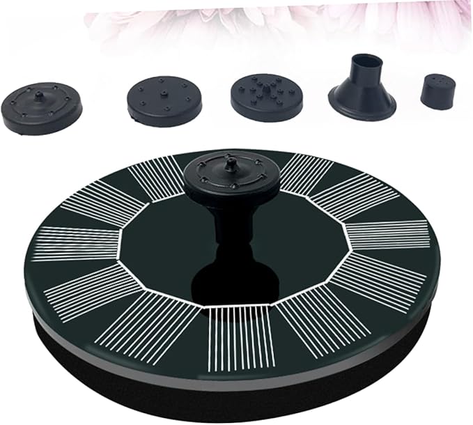 BESPORTBLE Solar Floating Fountain Solar Panel Automatic Water Pump for Bird Bath and Small Outdoor Garden Decoration and Efficient Water Circulation