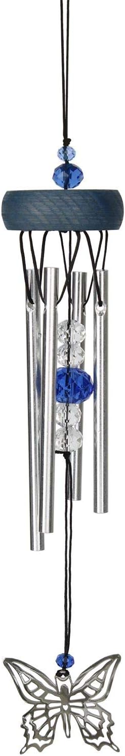 Woodstock Chimes Signature Collection, Fantasy, Butterfly 10'' Décor Designs - Small Chimes Wind Chimes for Outdoor, Patio, Home or Garden Décor (WCFB)