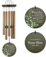 Memorial Wind Chimes, Personalized with Name & Date Keepsake, Sympathy Gifts Wind Chime for Loss of Loved One, 36inch Funeral Windchime Outside, in Loving Memory of Mom/Dad