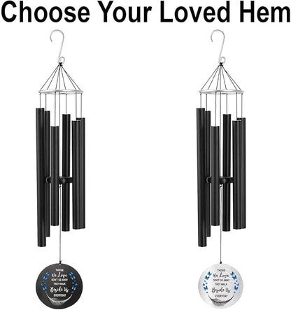 ASTARIN Personalized 30" Bereavement Wind Chimes for Outside, Memorial Gift in Remembrance of a Loved One, Sympathy Gift for Loss of Mother Father Husband, Garden Patio Decor