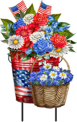 Briarwood Lane Red White and Beautiful Metal Art
