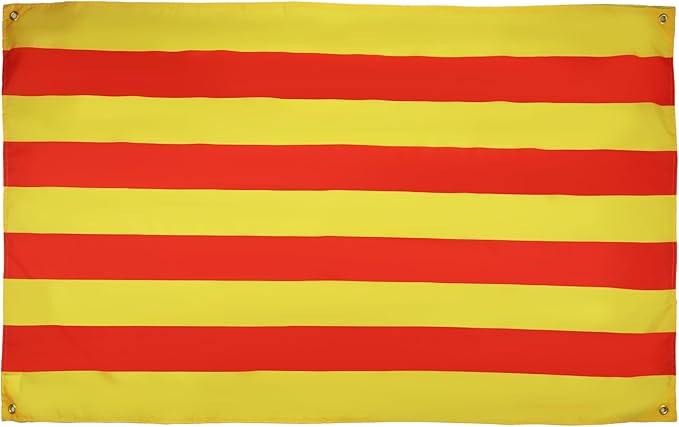 AZ FLAG Catalonia Flag 150 x 90 cm with 4 Eyelets, Catalan Pavilion for Balcony or Wall