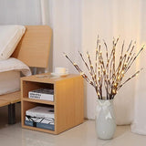Vanthylit Set of 2 3PK 30" Brown Lighted Twig Stakes 120 Warm White Pathway Light for Outdoor and Indoor (Vase Excluded)