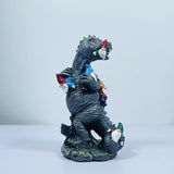1pc Funny Gnome Creative Dinosaur Garden Statues Decoration 5.9 inch High Sculpture Christmas Decorations for Indoor Yard Patio Lawn Figurines Landscape Decor