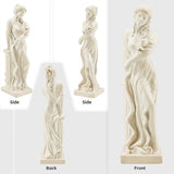 Nymph Garden Statue Large, 51" H Goddess of Spring Flowers Roman Style Sculpture Decoration, Outdoor Statue for Patio Lawn Porch Decor