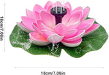 Solar Water Fountain - Garden Decor Solar Bird Fountain,Led Powered Ponds, Led Pond Pump Bird Bath, Lily Outdoor Ponds with 8 Nozzles, Water Pump for Outside Pond and Backyard