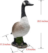 Porch Goose Statue Big Fat Canada Goose, Resin Garden Lawn Yard Décor, Sculpture, 20.5 inches High Figurine, Duck, Indoor and Outdoor, by GGTown TM