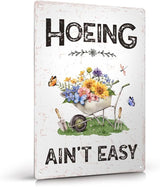 Funny Garden Decor Metal Garden Sign 12"x8" Gardening Gifts for Gardeners Plant Lovers-1