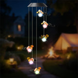 Solar Bee Wind Chimes for Outside Garden, Patio, Yard – Decor for Festivals/Birthday/Christmas, for Women Mom Home Garden Patio Decor