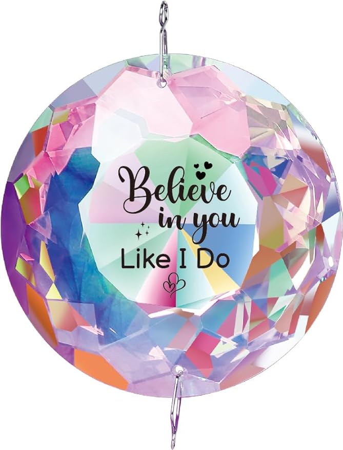 Gifts for Women,Inspirational Crystal Sun Catcher Gifts Motivational Crystal Decoration Gift for Women Graduationg Christmas Birthday