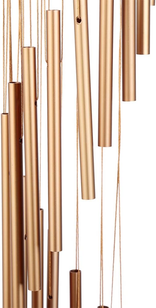 Wind Chimes Outdoor Memorial, 18 Aluminum Alloy Tubes Handcrafted for Superior Musical Performance and Durability, Hanging Decoration for Home Garden Yard Patio Porch Christmas