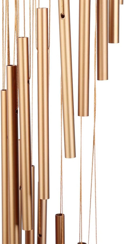Wind Chimes Outdoor Memorial, 18 Aluminum Alloy Tubes Handcrafted for Superior Musical Performance and Durability, Hanging Decoration for Home Garden Yard Patio Porch Christmas