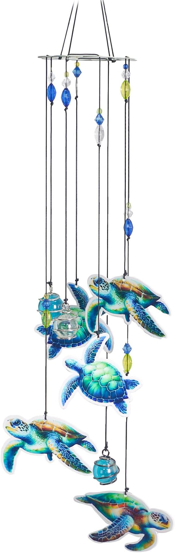 Spoontiques Sea Turtle Wind Chime - Outdoor Garden Décor - Decorative Chimes for Yard, Garden, Backyard and Patio Decoration