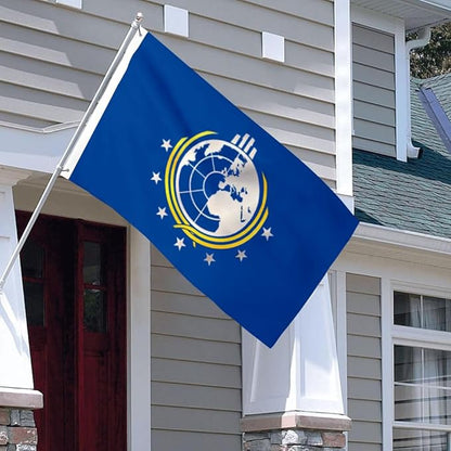 Super Earth Flag 3x5Feet Outdoor Indoor Decoration Flag 3x5Feet Double Stitched Polyester with Brass Grommets