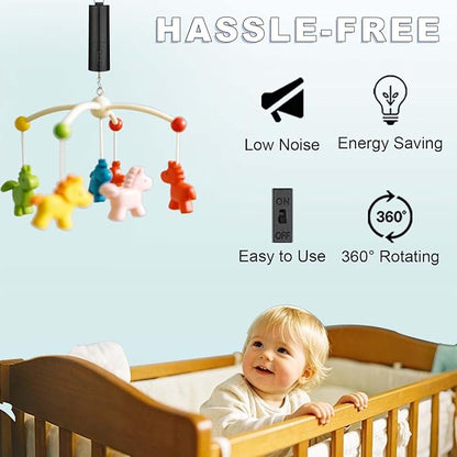 Slow Rotating Disco Ball Motor Battery Operated, Small Hanging Display Ornament Spinner, Spinning Crib Mobile Motor for Kinetic Wind Spinner, Wind Chimes, Mirror Ball, Automatic Whirl Decor