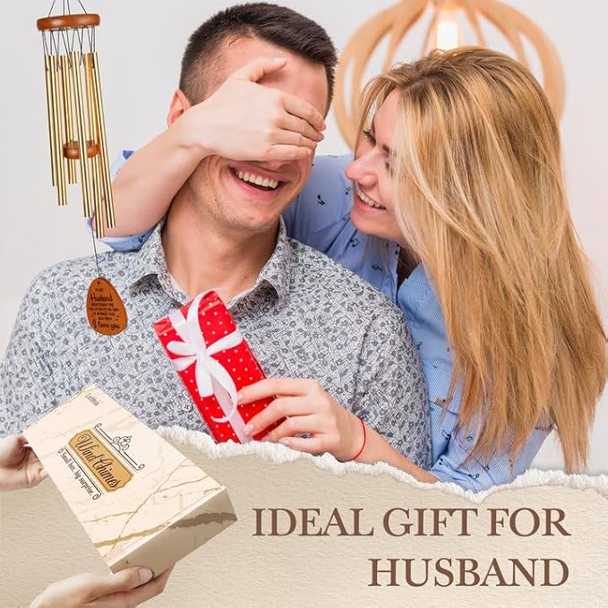 Gifts for Husband, Husband Wind Chimes, Best Gift for Husband, Birthday Gift for Husband from Wife, Love Reminder Gifts for Birthday Wedding Anniversary Father‘s Day Christmas