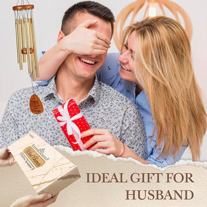 Gifts for Husband, Husband Wind Chimes, Best Gift for Husband, Birthday Gift for Husband from Wife, Love Reminder Gifts for Birthday Wedding Anniversary Father‘s Day Christmas