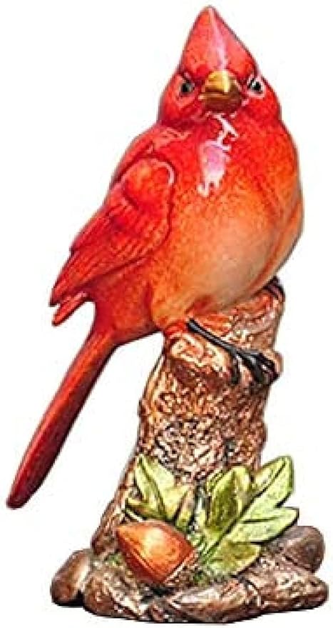 Garden Ornaments Decor Statue Outdoor,for Home Kitchen & Dining Outdoor Patio, Lawn & Garden Sculptures Statue Figurine Ornaments Bird Decorative, Bird Animal Painted Red Resin Handicraft