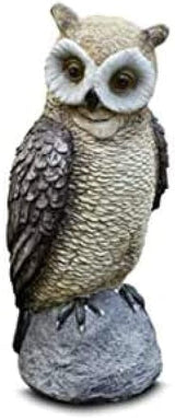 Garden Ornaments Decor Statue Outdoor,Garden Statue Outdoor Figurines Yard Decor,Owl Decoration Sculpture, Garden Animal Painted Resin Crafts Outdoor Garden Lawn Decoration