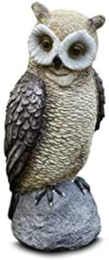Garden Ornaments Decor Statue Outdoor,Garden Statue Outdoor Figurines Yard Decor,Owl Decoration Sculpture, Garden Animal Painted Resin Crafts Outdoor Garden Lawn Decoration