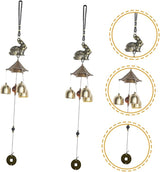 Happyyami 4 Pcs Windchime Extra Large Wind Chimes Crystal Decor Outdoor Decor Small Wind Chimes Retro Home Decor Decorative Wind Chime Outside Wind Chime Yard Wind Chime Indoor Metal Blower