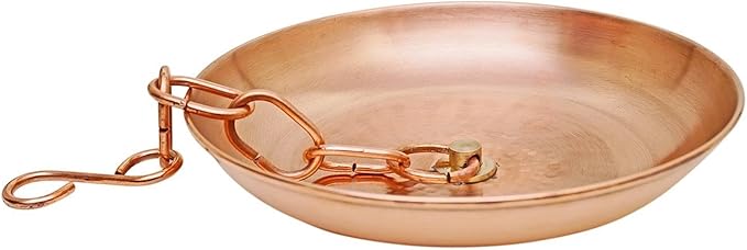 Rain Chain Copper Basin Bowl for Rain Chain Pure Copper 1- Pack