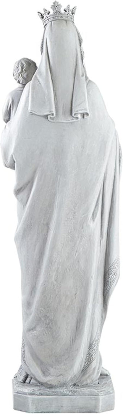 Avalon Gallery Outdoor Sculpture - Marian Garden Collection Catholic Statue for Home or Church, 24.5" Tall, Mary Queen of Heaven