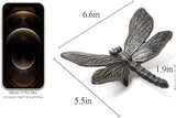 BRASSTAR Cast Iron Dragonfly Statue Delicate Modelling Interior and Exterior Decoration Suitable for Placing Study Garden Lawn Balcony TQGJPT432