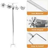 Airplane Windmill Iron Crafts for Outdoor Garden Decoration Vivid Sculpted Ornament Durable Metal Decor Charming Present for Home and Holidays