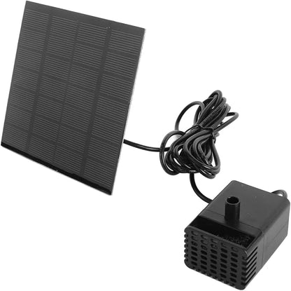 Solar Water Fountain Pump, Outdoor Submersible Bird Bath Fountain Kit, Small Solar Powered Water Pump with 120cm Lift for Pond Garden Pool and Oxygenation