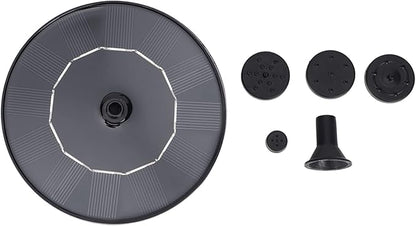 Solar Powered Floating Fountain, Bird Bath Water Pump with 6 Nozzles, Solar Garden Pond Fountain Kit for Outdoor Decor, Automatic Eco - Friendly Water Circulator with