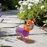 Yard Decorations Outdoor Metal Cat Statue Animal Sculptures Garden Decor for Outside, Weatherproof Yard Art Statues for Patio Porch Lawn Cat Gifts