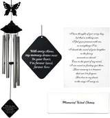 Sympathy Wind Chimes for Loss of Loved One, Memorial Gift with Soothing Tones, Bereavement Garden Decor for Healing & Remembrance, Thoughtful Outdoor Tribute