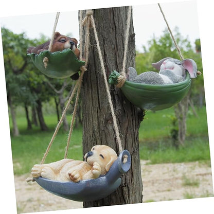 SUPVOX Animal Figurine Resin Decoration Garden Landscape Statue Bird Garden Adornment Resin Craft for Outdoor Decor