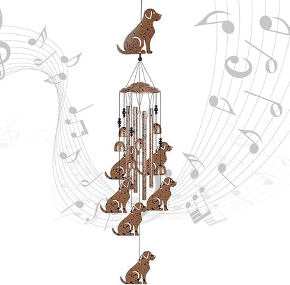 37" Dogs Wind Chimes for Garden,Home,Balcony,Yard,Outdoor Decor, Sympathy Wind Chimes, Dog Chimes, Dog Ornament, Wind Catcher, Blessing Wind Bell, for Mom,Grandma,Family,Women,Friend