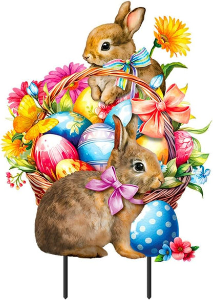 Briarwood Lane Springtime Bunnies Metal Art