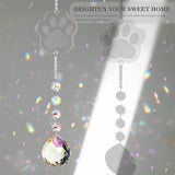 Dog Memorial Gifts for Loss of Dog, K9 Crystal Suncatcher Rainbow Maker Pet Memorial Gifts for Dogs/Cats, Handmade Sun Catcher Window Hanging for Pet Lovers,Thoughtful Pet Loss Sympathy Gift
