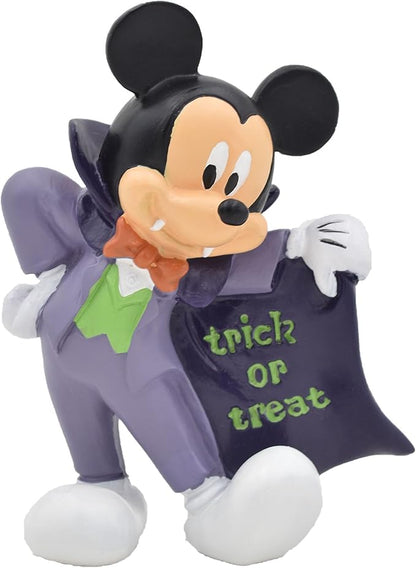 Disney Mickey Mouse Trick or Treat Halloween Outdoor Garden Statue, 6 inches Tall, Officially Licensed Disney Product
