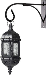 Tinsow Plant Bracket Iron Wall Hooks Straight Downcurled Hanging for Wind Chimes, Flower Baskets, Decorative Plants, Lantern, Wind Spinners, Bird Feeders, Indoor or Outdoor Decoration