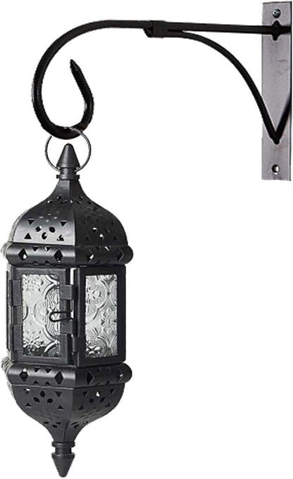Tinsow Plant Bracket Iron Wall Hooks Straight Downcurled Hanging for Wind Chimes, Flower Baskets, Decorative Plants, Lantern, Wind Spinners, Bird Feeders, Indoor or Outdoor Decoration