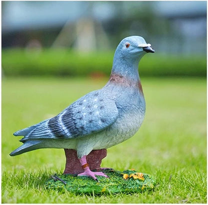 Statues Garden Animal Outdoor Sculpture Pigeon Crafts，Lawn Sculptures Resin，Garden Ornaments Peace Bird，Creative Outdoor Garden Outdoor Garden Summer Decoration for Patio, Yard Art Decora (Set : B)