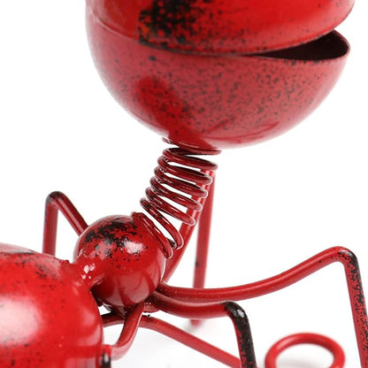 PROW® Gardening Metal Crafts Ant Garden Decoration 3D Metal Ant Garden Decoration Wall Art - Indoor and Outdoor Home Colorful Insect Sculptures Décor