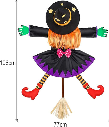 Ochine Crashing Witch Into Tree Halloween Decorations Outdoor Halloween Witch Climbing Tree Decoration Halloween Crashed Witch Hanging Outdoor Porch Yard Decor Garden Scary Party Props 1 Pack