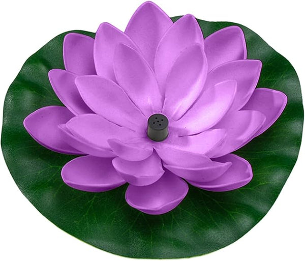 Water Fountain Outdoor Bird Bath Fountains with 6 Nozzles Free Standing Floating Lotus Garden Fountains Outdoor Solar Water Fountain Pump for Patio,Garden,Pond,Pool,Fish Tank Decorations