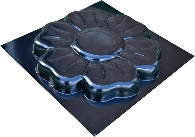 Concrete Mold DIY Sold One Mold Flower Stepping Stone Concrete Cement Mould Garden Path Floral Style (S55)
