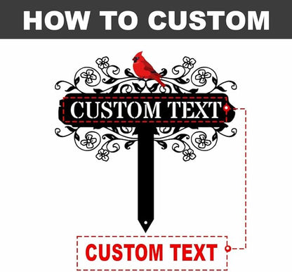 Personalized Metal Garden Signs, Custom Name Yard Stake Sign for House Outdoor Outside Decorative, Lawn Patio Decorations Gardening Enthusiasts Grandmothers Gift